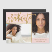 Faux Gold Foil 2 Aankondiging van het Afstuderen F (Voorkant / Achterkant)