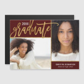 Faux Gold Foil 2 Aankondiging van het Afstuderen F (Voorkant / Achterkant)