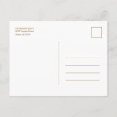 Faux Gold Foil 2 Foto-Afstuderen Aankondigingskaart (Achterkant)