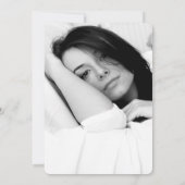 Faux Gold Foil 40th Birthday Invitation // Mint Kaart (Achterkant)