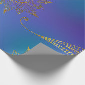 Faux Gold Foil Arabian Bollywood Cadeaupapier (Hoek)