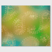 Faux Gold Foil Arabian Bollywood Cadeaupapier (Vlak)