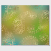 Faux Gold Foil Arabian Pattern Cadeaupapier (Vlak)