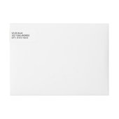 Faux Gold Foil Background Monogram (Voorkant)