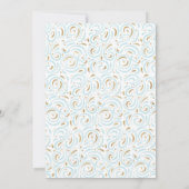 Faux Gold Foil Boy Baptism Invitation Kaart (Achterkant)