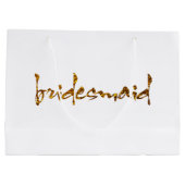 Faux Gold Foil Bridesmaid Large Cadeautasje