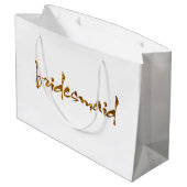 Faux Gold Foil Bridesmaid Large Cadeautasje