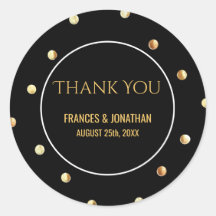 Faux Gold Foil Confetti | Bruiloft Dank je wel gun