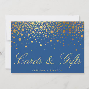Faux Gold Foil Confetti Elegant Kaarten & Gifts Si