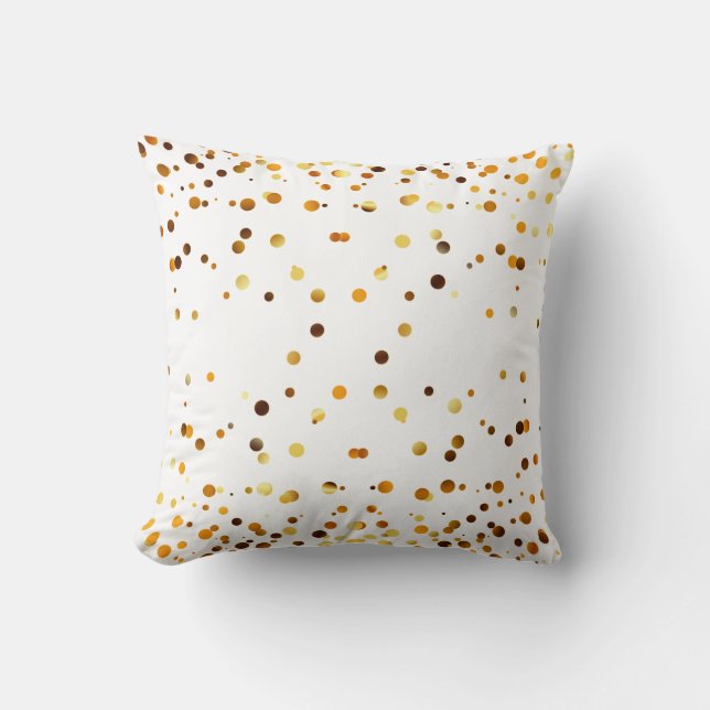 Faux Gold Foil Confetti Elegant Sparkles Kussen (Voorkant)