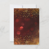 Faux Gold Foil Confetti Elegant Wedding Save the D Date (Achterkant)