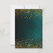 Faux Gold Foil Confetti Elegant Wedding Save The Date (Achterkant)