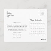 Faux Gold Foil Confetti floral watermark Hartelijk Briefkaart (Achterkant)