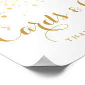 Faux Gold Foil Confetti Kaarten en geschenken Poster (Hoek)