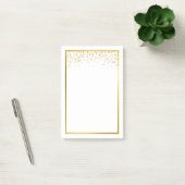 Faux Gold Foil Confetti Notitieblok Post-it® Notes (Kantoor)