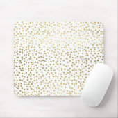 Faux Gold Foil Confetti Polka Dots Pattern Muismat (Met muis)
