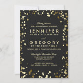 Faux Gold Foil Confetti repetitiediner Kaart (Voorkant)