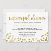 Faux Gold Foil Confetti | repetitief diner Kaart (Voorkant)