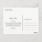 Faux Gold Foil Confetti Stip Foto: Bedankt II Briefkaart (Achterkant)