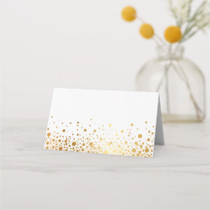 Faux Gold Foil Confetti Stip II Plaatskaartje