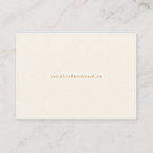 Faux Gold Foil Confetti Stip Ivory Registry Informatiekaartje (Achterkant)
