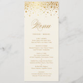 Faux Gold Foil Confetti Stippen | Menu Ivory  (Voorkant)