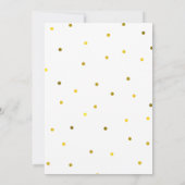 Faux Gold Foil Confetti Stippen Sla de datum op Save The Date (Achterkant)