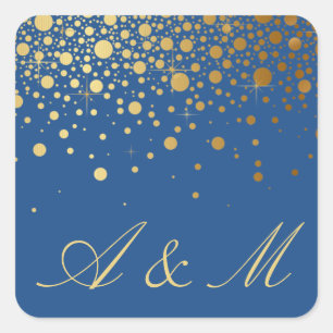 Faux Gold Foil Confetti Stippen Sticker III