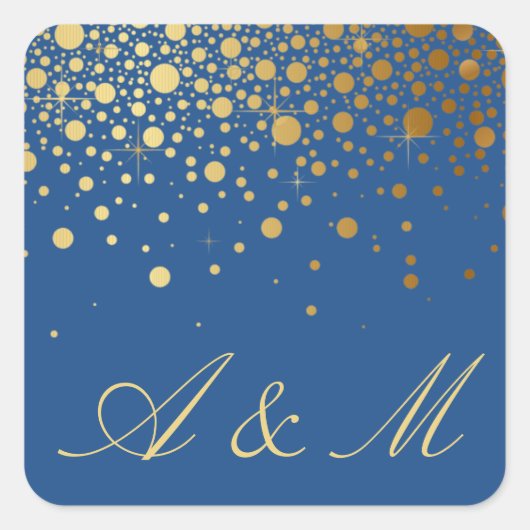 Faux Gold Foil Confetti Stippen Sticker III (Voorkant)