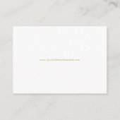 Faux Gold Foil Confetti Stippen Wedding Registry K Informatiekaartje (Achterkant)