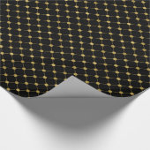 Faux Gold Foil Dot Pattern Holiday Wrapping Paper Cadeaupapier (Hoek)