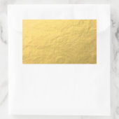 Faux Gold Foil-effect bedrukt Rechthoekige Sticker (Tas)