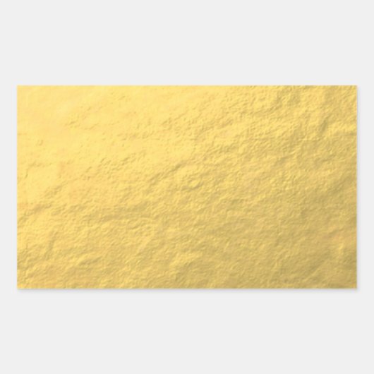 Faux Gold Foil-effect bedrukt Rechthoekige Sticker (Voorkant)
