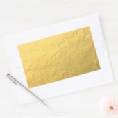 Faux Gold Foil-effect bedrukt Rechthoekige Sticker (Envelop)