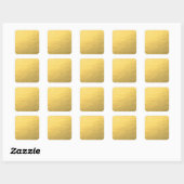 Faux Gold Foil-effect bedrukt Vierkante Sticker (Vel)