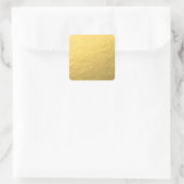 Faux Gold Foil-effect bedrukt Vierkante Sticker (Tas)