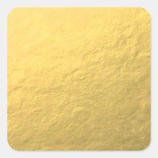 Faux Gold Foil-effect bedrukt Vierkante Sticker (Voorkant)