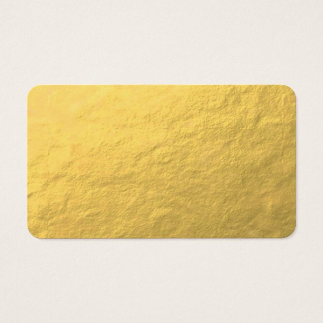 Faux Gold Foil-effect bedrukt Visitekaartjes (Voorkant)