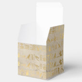 Faux Gold Foil Egyptische Dageparty Favor Box Bedankdoosjes (Geopend)