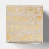 Faux Gold Foil Egyptische met de hoogste prijs Bedankdoosjes (Bovenkant)