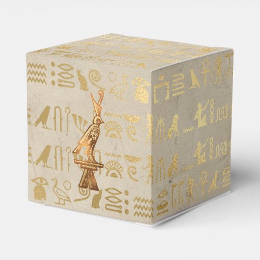 Faux Gold Foil Egyptische met de hoogste prijs Bedankdoosjes (Achterkant)