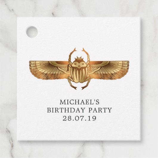 Faux Gold Foil Egyptische met de hoogste prijs Bedankjes Labels (Voorkant)