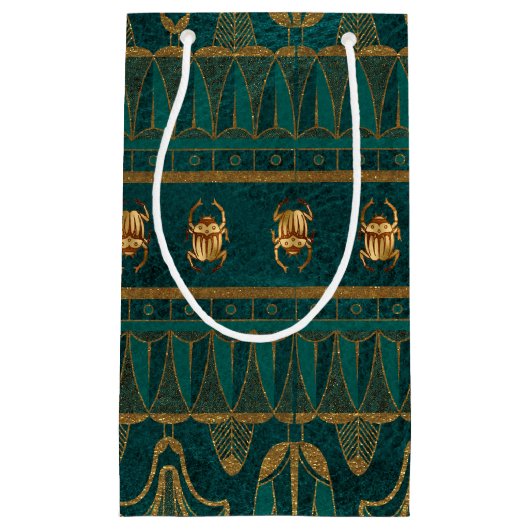 Faux Gold Foil Egyptische met de hoogste prijs Klein Cadeauzakje (Voorkant)