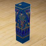 Faux Gold Foil Egyptische met de hoogste prijs Wijn<br><div class="desc">Kunst deco-achtige egyptische wijndozen.</div>