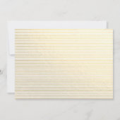 Faux Gold Foil Elegant Afstuderen Aankondiging (Achterkant)