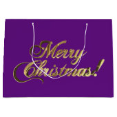 Faux Gold Foil Elegant Groot Cadeauzakje (Voorkant)