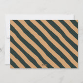 Faux Gold Foil Elegant kerstfoto | Groen Feestdagenkaart (Achterkant)