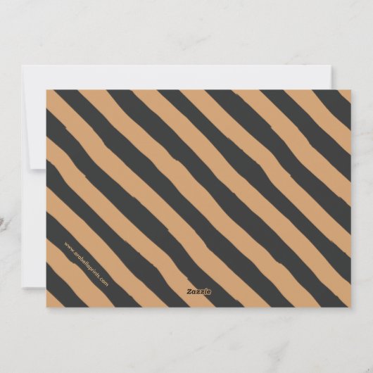 Faux Gold Foil Elegant kerstfoto | Zwart Feestdagenkaart (Achterkant)