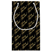 Faux Gold Foil Elegant Klein Cadeauzakje (Achterkant)