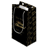 Faux Gold Foil Elegant Klein Cadeauzakje (Voorkant Gekanteld)